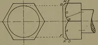 An illustration from Machine drawing, a practical guide to the standard methods of graphical representation of machines, including complete detail drawings of a duplex pump and of a direct-current generator (1920)