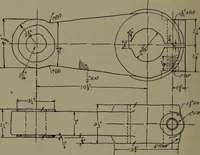 An illustration from Machine drawing, a practical guide to the standard methods of graphical representation of machines, including complete detail drawings of a duplex pump and of a direct-current generator (1920)