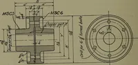 An illustration from Machine drawing, a practical guide to the standard methods of graphical representation of machines, including complete detail drawings of a duplex pump and of a direct-current generator (1920)