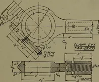 An illustration from Machine drawing, a practical guide to the standard methods of graphical representation of machines, including complete detail drawings of a duplex pump and of a direct-current generator (1920)