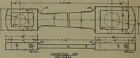An illustration from Machine drawing, a practical guide to the standard methods of graphical representation of machines, including complete detail drawings of a duplex pump and of a direct-current generator (1920)