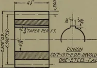 An illustration from Machine drawing, a practical guide to the standard methods of graphical representation of machines, including complete detail drawings of a duplex pump and of a direct-current generator (1920)