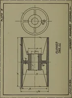 An illustration from Machine drawing, a practical guide to the standard methods of graphical representation of machines, including complete detail drawings of a duplex pump and of a direct-current generator (1920)