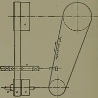 An illustration from Machine drawing; a practical guide to the standard methods of graphical representation of machines, including complete detail drawings of a duplex pump and of a direct-current generator (1914)
