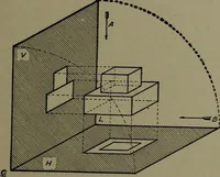 An illustration from Machine drawing; a practical guide to the standard methods of graphical representation of machines, including complete detail drawings of a duplex pump and of a direct-current generator (1914)