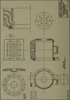 An illustration from Machine drawing; a practical guide to the standard methods of graphical representation of machines, including complete detail drawings of a duplex pump and of a direct-current generator (1914)