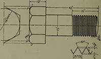 An illustration from Machine drawing; a practical guide to the standard methods of graphical representation of machines, including complete detail drawings of a duplex pump and of a direct-current generator (1914)