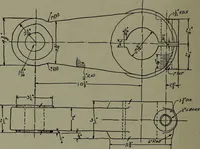 An illustration from Machine drawing; a practical guide to the standard methods of graphical representation of machines, including complete detail drawings of a duplex pump and of a direct-current generator (1914)