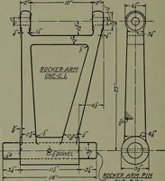 An illustration from Machine drawing; a practical guide to the standard methods of graphical representation of machines, including complete detail drawings of a duplex pump and of a direct-current generator (1914)