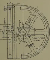 An illustration from Machine drawing; a practical guide to the standard methods of graphical representation of machines, including complete detail drawings of a duplex pump and of a direct-current generator (1914)