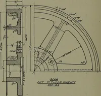 An illustration from Machine drawing; a practical guide to the standard methods of graphical representation of machines, including complete detail drawings of a duplex pump and of a direct-current generator (1914)
