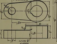 An illustration from Machine drawing; a practical guide to the standard methods of graphical representation of machines, including complete detail drawings of a duplex pump and of a direct-current generator (1914)