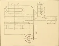 An illustration from Machine drawing; a text and problem book for technical students and draftsmen (1921)