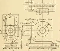 An illustration from Machine drawing; a text and problem book for technical students and draftsmen (1921)