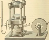 An illustration from Machinery and processes of the industrial arts, and apparatus of the exact sciences (1869)