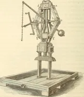 An illustration from Machinery and processes of the industrial arts, and apparatus of the exact sciences (1869)