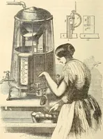 An illustration from Machinery and processes of the industrial arts, and apparatus of the exact sciences (1869)