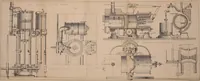 An illustration from Machinery and processes of the industrial arts, and apparatus of the exact sciences (1869)