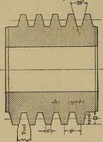 An illustration from Machinists' and draftsmen's handbook, containing tables, rules and formulas, with numerous examples explaining the principles of mathematics and mechanics as applied to the mechanical trades; intended as a reference book for all interested in mechanical work (1910)