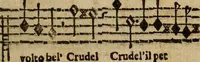 An illustration from Madrigali ... a cinqve voci. Libro primo[-sesto] .. (1611)