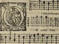 An illustration from Madrigali ... a cinqve voci. Libro primo[-sesto] .. (1611)