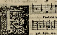 An illustration from Madrigali ... a cinqve voci. Libro primo[-sesto] .. (1611)