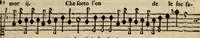 An illustration from Madrigali ... a cinqve voci. Libro primo[-sesto] .. (1611)