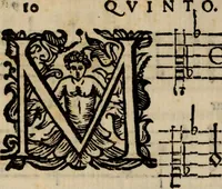 An illustration from Madrigali ... a cinqve voci. Libro primo[-sesto] .. (1611)