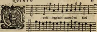 An illustration from Madrigali ... a cinqve voci. Libro primo[-sesto] .. (1611)