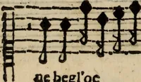 An illustration from Madrigali ... a cinqve voci. Libro primo[-sesto] .. (1611)