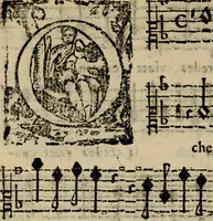 An illustration from Madrigali ... a cinqve voci. Libro primo[-sesto] .. (1611)