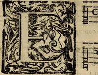 An illustration from Madrigali ... a cinqve voci. Libro primo[-sesto] .. (1611)