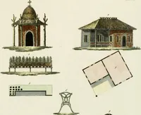 Picture 1 of 15 from Magazijn van tuin-sieraaden, of, Verzameling van modellen van aanleg en sieraad, voor groote en kleine lust-hoven, voorn amelijk van dezulke die, met weinig kosten, te maaken zijn (1802), leaf 10