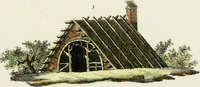 An illustration from Magazijn van tuin-sieraaden, of, Verzameling van modellen van aanleg en sieraad, voor groote en kleine lust-hoven, voorn amelijk van dezulke die, met weinig kosten, te maaken zijn (1802)