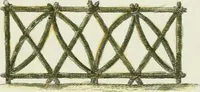 An illustration from Magazijn van tuin-sieraaden, of, Verzameling van modellen van aanleg en sieraad, voor groote en kleine lust-hoven, voorn amelijk van dezulke die, met weinig kosten, te maaken zijn (1802)