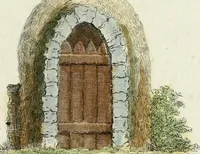 An illustration from Magazijn van tuin-sieraaden, of, Verzameling van modellen van aanleg en sieraad, voor groote en kleine lust-hoven, voorn amelijk van dezulke die, met weinig kosten, te maaken zijn (1802)