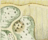 An illustration from Magazijn van tuin-sieraaden, of, Verzameling van modellen van aanleg en sieraad, voor groote en kleine lust-hoven, voorn amelijk van dezulke die, met weinig kosten, te maaken zijn (1802)