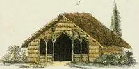 An illustration from Magazijn van tuin-sieraaden, of, Verzameling van modellen van aanleg en sieraad, voor groote en kleine lust-hoven, voorn amelijk van dezulke die, met weinig kosten, te maaken zijn (1802)