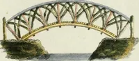 An illustration from Magazijn van tuin-sieraaden, of, Verzameling van modellen van aanleg en sieraad, voor groote en kleine lust-hoven, voorn amelijk van dezulke die, met weinig kosten, te maaken zijn (1802)