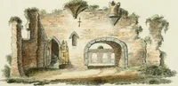 An illustration from Magazijn van tuin-sieraaden, of, Verzameling van modellen van aanleg en sieraad, voor groote en kleine lust-hoven, voorn amelijk van dezulke die, met weinig kosten, te maaken zijn (1802)