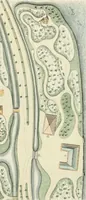 Picture 10 of 14 from Magazijn van tuin-sieraaden, of, Verzameling van modellen van aanleg en sieraad, voor groote en kleine lust-hoven, voorn amelijk van dezulke die, met weinig kosten, te maaken zijn (1802), leaf 18