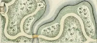 An illustration from Magazijn van tuin-sieraaden, of, Verzameling van modellen van aanleg en sieraad, voor groote en kleine lust-hoven, voorn amelijk van dezulke die, met weinig kosten, te maaken zijn (1802)