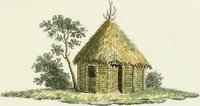 An illustration from Magazijn van tuin-sieraaden, of, Verzameling van modellen van aanleg en sieraad, voor groote en kleine lust-hoven, voorn amelijk van dezulke die, met weinig kosten, te maaken zijn (1802)