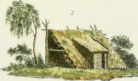 An illustration from Magazijn van tuin-sieraaden, of, Verzameling van modellen van aanleg en sieraad, voor groote en kleine lust-hoven, voorn amelijk van dezulke die, met weinig kosten, te maaken zijn (1802)