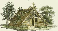 An illustration from Magazijn van tuin-sieraaden, of, Verzameling van modellen van aanleg en sieraad, voor groote en kleine lust-hoven, voorn amelijk van dezulke die, met weinig kosten, te maaken zijn (1802)