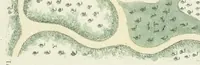 An illustration from Magazijn van tuin-sieraaden, of, Verzameling van modellen van aanleg en sieraad, voor groote en kleine lust-hoven, voorn amelijk van dezulke die, met weinig kosten, te maaken zijn (1802)