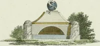 Picture 6 of 10 from Magazijn van tuin-sieraaden, of, Verzameling van modellen van aanleg en sieraad, voor groote en kleine lust-hoven, voorn amelijk van dezulke die, met weinig kosten, te maaken zijn (1802), leaf 12