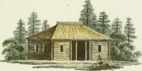 An illustration from Magazijn van tuin-sieraaden, of, Verzameling van modellen van aanleg en sieraad, voor groote en kleine lust-hoven, voorn amelijk van dezulke die, met weinig kosten, te maaken zijn (1802)