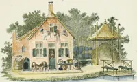 Picture 9 of 12 from Magazijn van tuin-sieraaden, of, Verzameling van modellen van aanleg en sieraad, voor groote en kleine lust-hoven, voorn amelijk van dezulke die, met weinig kosten, te maaken zijn (1802), leaf 18