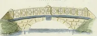 Picture 10 of 12 from Magazijn van tuin-sieraaden, of, Verzameling van modellen van aanleg en sieraad, voor groote en kleine lust-hoven, voorn amelijk van dezulke die, met weinig kosten, te maaken zijn (1802), leaf 18